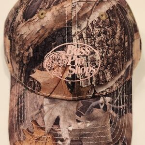 Bass Pro Shops Camouflage Snapback Cap With Pink Logo